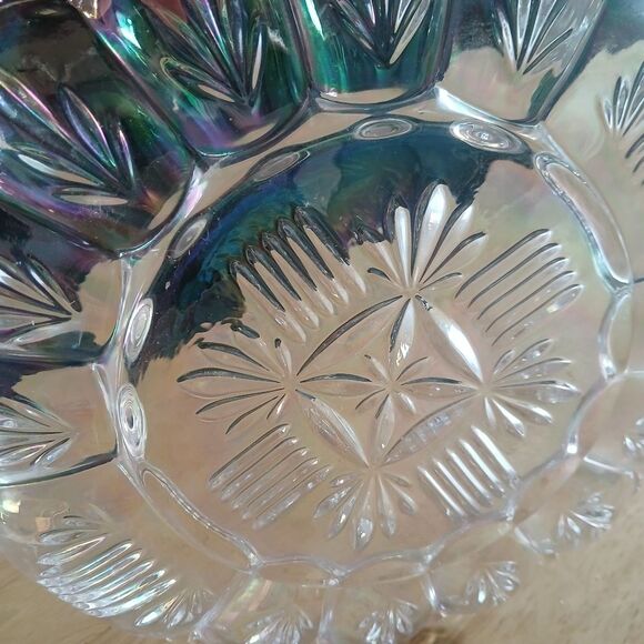 Federal Mid Century Modern 50's Iridescent Glass Serving Platter Georgetown - Picture 4 of 8